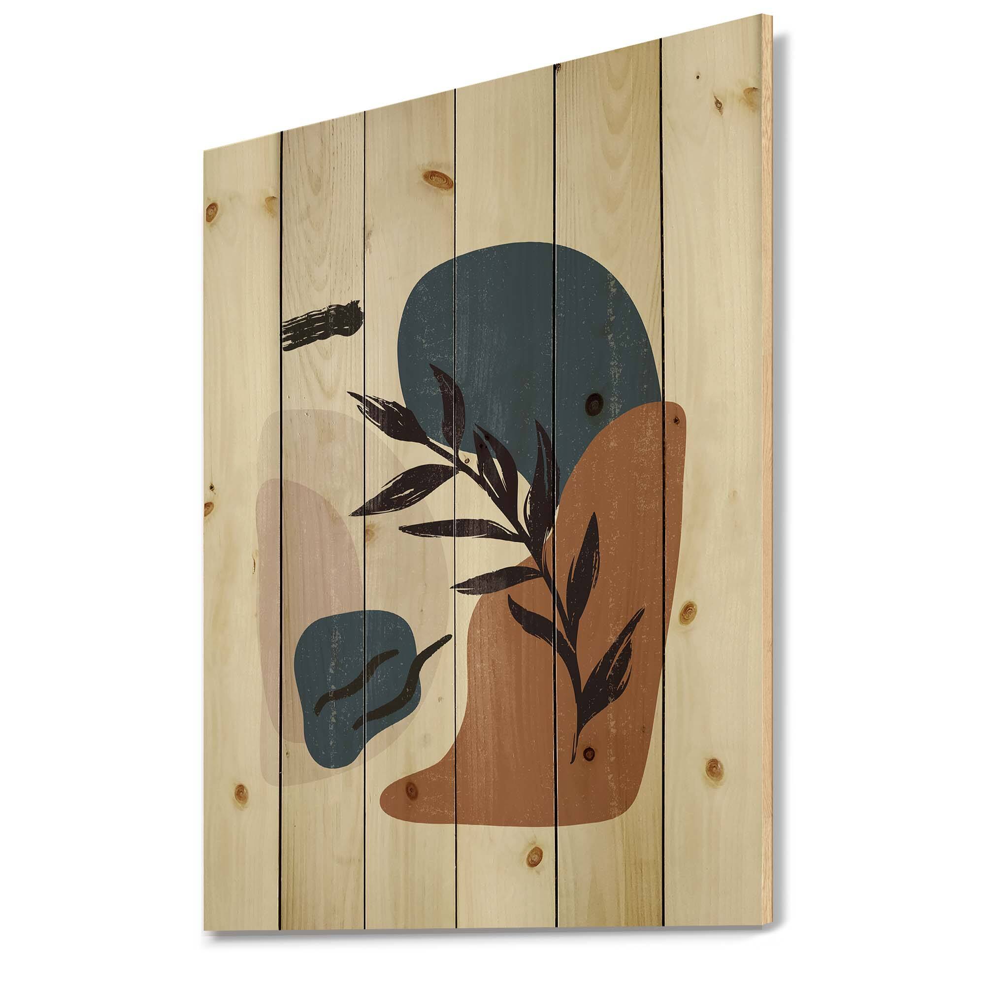 Designart - Botanical Vintage Print Boho Minimalist
